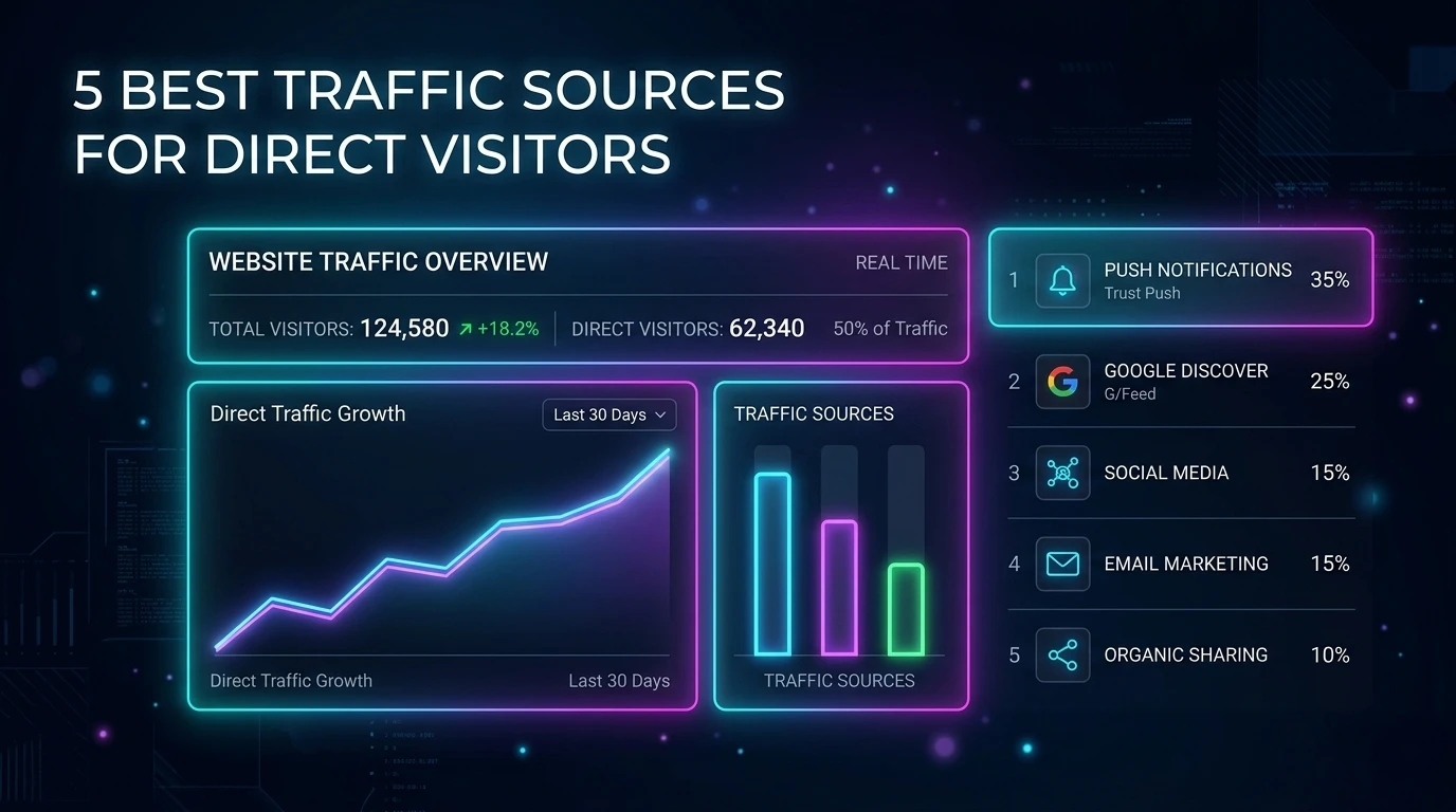 5 Best Traffic Sources to Get Direct Website Visitors